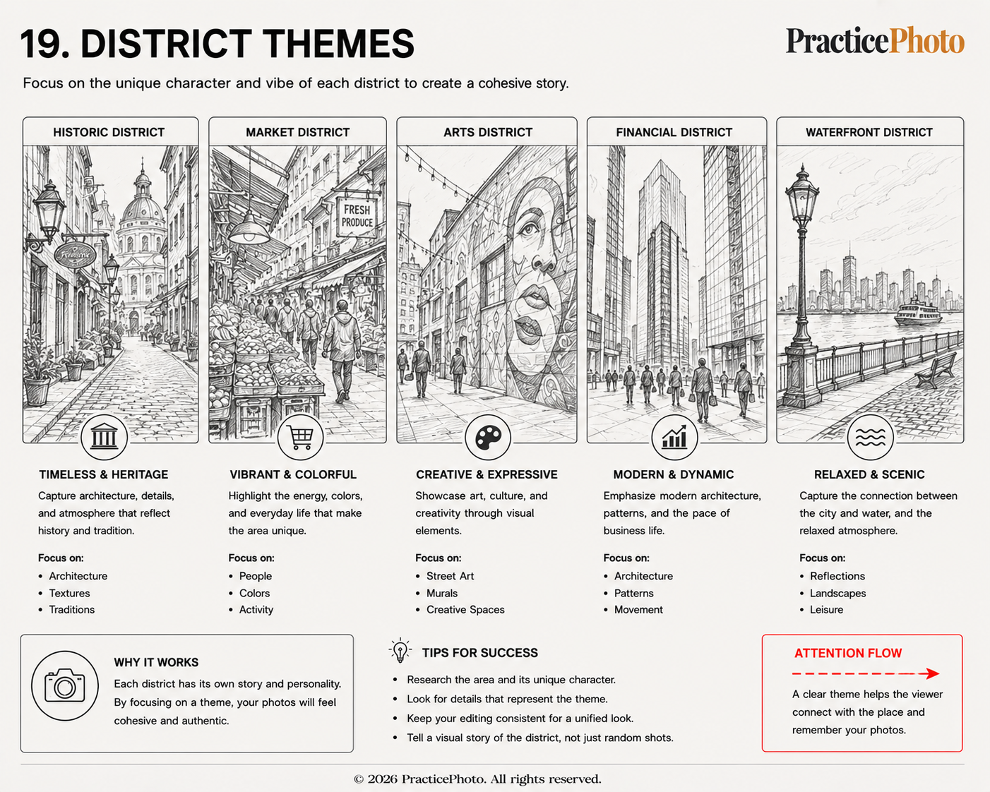 District themes illustration