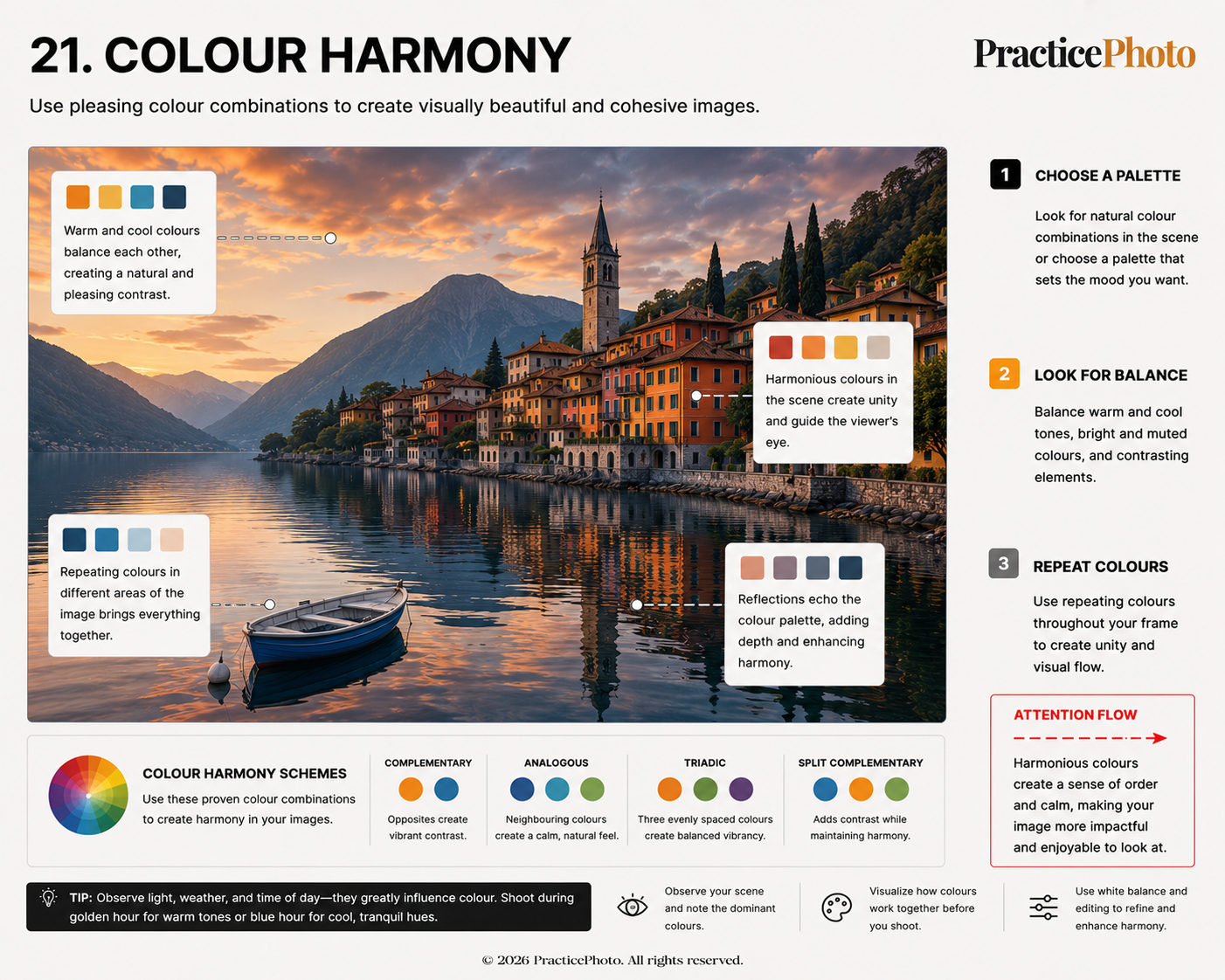 Colour harmony illustration