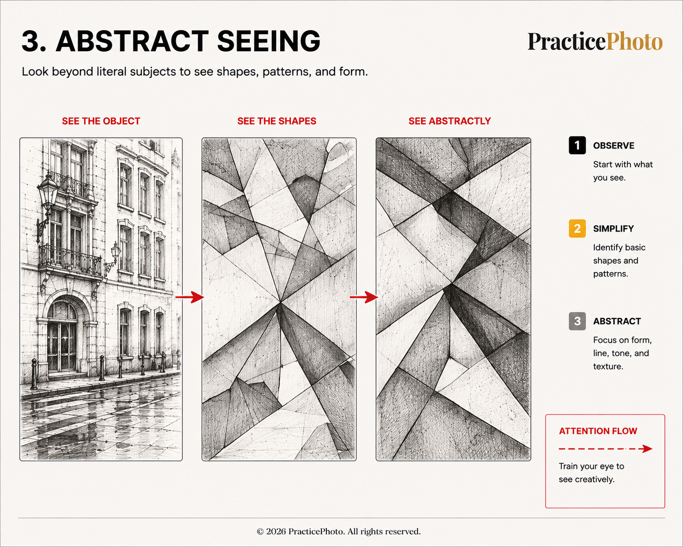 Abstract seeing illustration